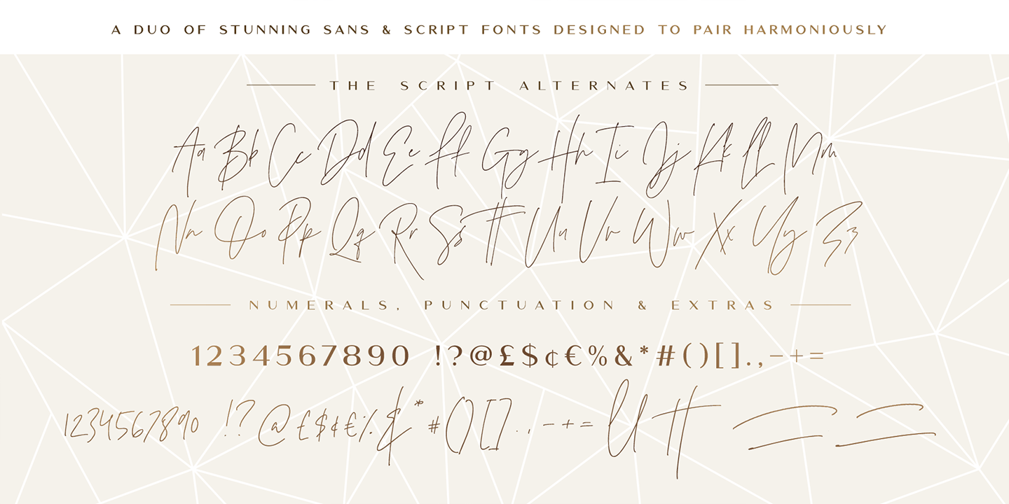 Przykład czcionki The Amoret Collection Sans